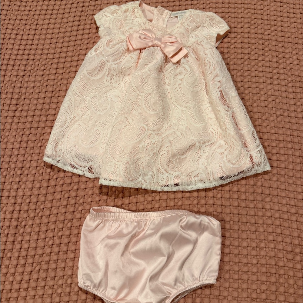 Elegant Pink Lace Dress Set for Kids